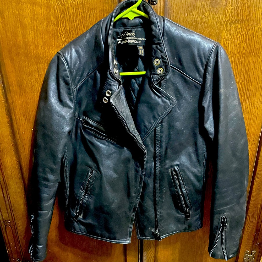 Vintage leather Harley Davidson jacket